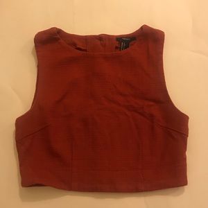 Forever 21 Tops - Burnt Red Cropped Tank Forever 21 Tops - Burnt Red Cropped Tank